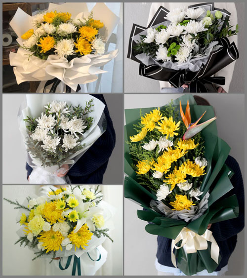 山东东营东营区龙居镇边家村白事花束代送